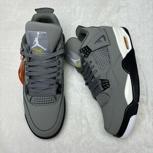 Men's Gray/Black Sneakers -Brand New Retro 4 Cool Grey